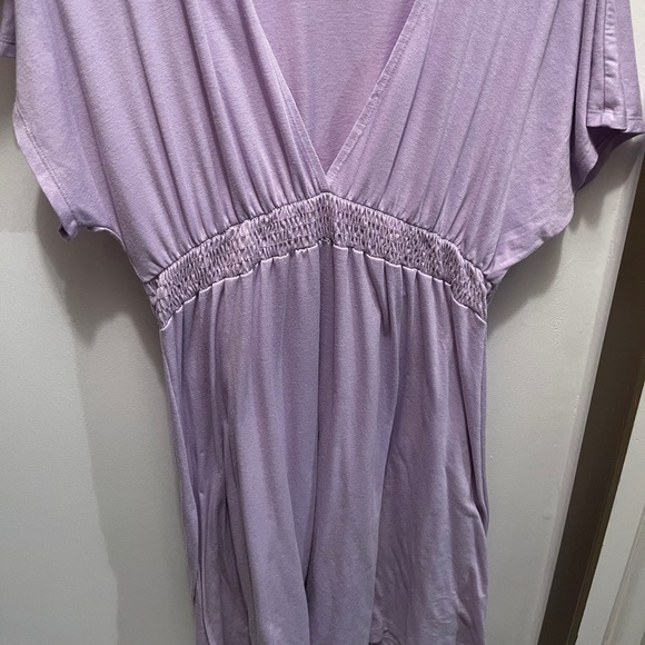 Deep V Light Purple Dress - Picture 2 of 2